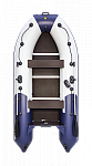 Лодка надувная Ривьера Компакт 3400 СК &quot;Комби&quot; светло-серый/синий - фото 1