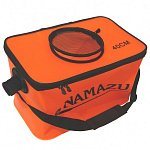 Сумка-кан &quot;Namazu&quot; складная с окном, размер 45*26*25 см. материал ПВХ, цв. оранжевый - фото 1