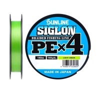 Шнур плетёный SUNLINE &quot;SIGLON  PEx4&quot; Light Green 150m #1.2/20lb 9.2kg