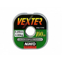 Леска &quot;Vexter (Nikko), монофильная, 0,08 мм, 0.85кг,дл.100м, бесцветная