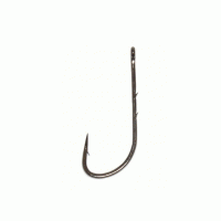 Одинарный крючок OWNER, черный, кован., засечка на цевье(для червя), 10шт 56538-10