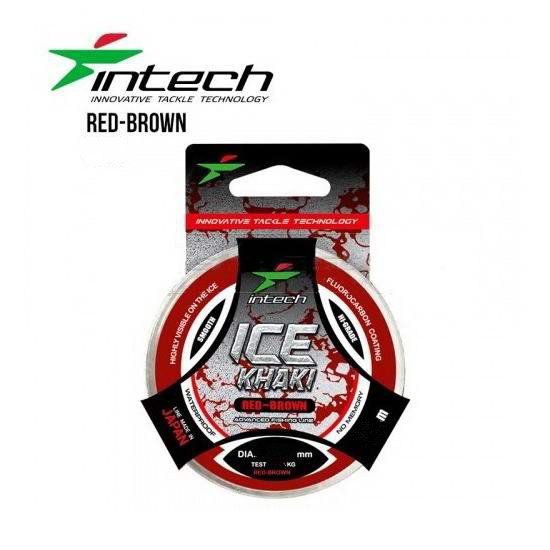 Леска Intech Ice Khaki 30m red-brown 0.204мм/3.6кг - фото