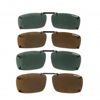 Очки поляризационные Snowbee Clip-on Adjuster Sunglasses (Large, Black/Green ( 180081-L))