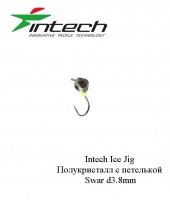 Мормышка Intech Ice Jig Полукристалл с петелькой, SWAR 3.0мм #17 черный фосфор
