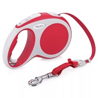 FLEXI Рулетка-ремень для собак до 60кг, 5м красная (Vario L Tape 5m Red)