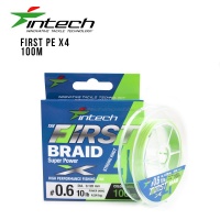 Шнур плетеный Intech First Braid X4 100m (#2.5 / 15,0kg)