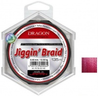 Шнур Dragon Jiggin' (135m Red 0,14mm 12.70kg)