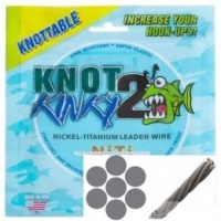 Титановый стрейч поводковый  материал Knot Two Kinky, длина 4.6м тест 45кг. d-0,026