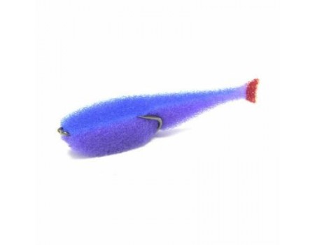 Поролоновая рыбка Classic Fish CD 12 LBLB (сиреневое тело/синяя спина/красный хвост)  - фото