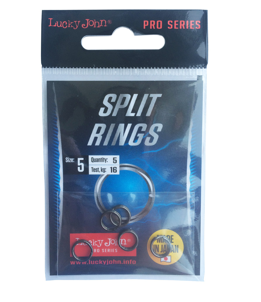 Кольца заводные Lucky John Pro Series SPLIT RINGS 05.4мм/6.6кг. - фото