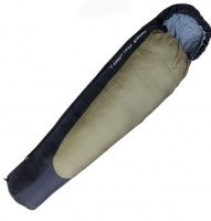 Спальный мешок Campus FUN 250 R-zip (кокон 0С, 215X80X55 см) (цвет black/beige)