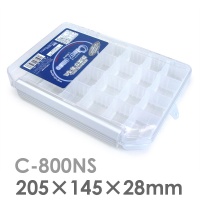 Коробка рыболовная Meiho CLEAR CASE C-800NS 205x145x28