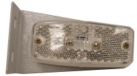 Фонарь передний с отражателем, белый EC 04.Б-001(G17, LOW198, FT-001 BI)