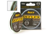 Поводковый материал Akara Reflex hooklink Camo Olive в оболочке 10м 25lb