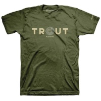 Футболка Simms Reel Trout T-Shirt, Military, L
