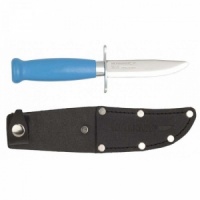 Нож MoraKniv Scout 39 Safe Blue, нерж. ст., деревянная рукоять (синяя)
