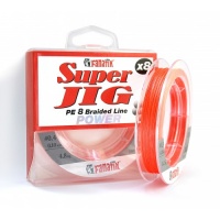 Шнур плет. FANATIK  Super Jig  PE X8 120м. (#0,4) 0,10мм. (4.8кг.) ORANGE