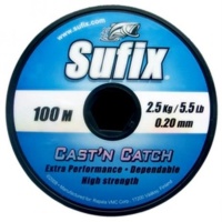 Леска SUFIX Cast'n Catch x10 прозрачная 100м 0.25мм 3.3кг	