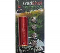 Лазерный патрон ShotTime ColdShot кал. 12, материал - латунь, лазер - красный, 655нМ