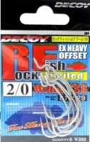 Крючки Decoy Worm 13S #2/0 (упаковка - 6шт)