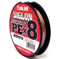 Шнур плетёный SUNLINE &quot;SIGLON  PEx8&quot; Multicolor 5C 150m #0.8/12lb 6.0kg