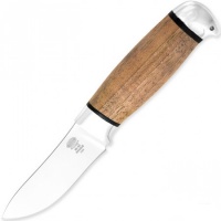 Нож Н88, сталь черный дамаск (У10А-7ХНМ) рукоять: текстолит, орех