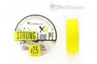 Плетеный шнур Mottomo Strong Line PE #3.0мм, 14кг, 150м Fluo Yellow