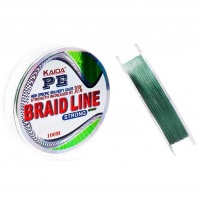 Плетенка KAIDA YX-112-10 BRAID LINE зеленая 100м 0,10мм	