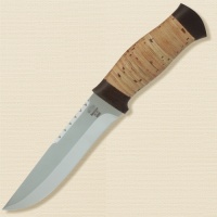 Нож «Пират» Н55, сталь ЭИ-107, рукоять: текстолит, береста наборная