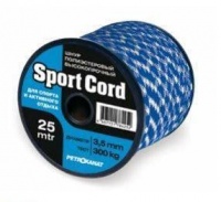 Шнур плетеный Sport Cord 3,5 мм, 300 кг, 20 м, двухцветный, катушка