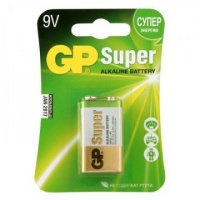 Батарейка GP Super allkaline 6LR61-1BL (1604А * 9v) КРОНА (1шт. в уп.)