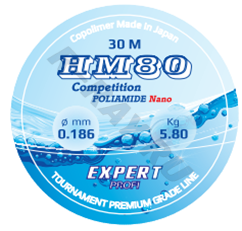 Леска Expert Profi HM80 Competition тест 1,60кг, D-0.08мм, 30м. - фото