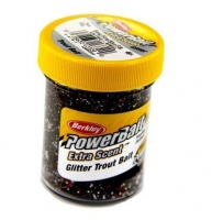 Паста форелевая Berkley powerBait Select Glitter Trout Bait Smoke N Fire Silver 50гр.
