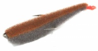 Поролоновая рыбка Zander Fish 9 GO (серое тело/оранжевая спина/красный хвост)