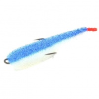 Поролоновая рыбка Zander Fish 9 WBLB (белое тело/синяя спина/красный хвост) 
