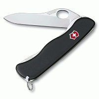 Нож перочинный Victorinox Sentinel 111мм., черный, с крепл.на ремень
