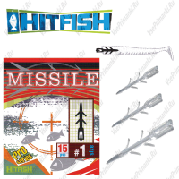 Фиксатор силиконовой приманки HITFISH  Missile #1 (15шт/упак)