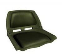 Кресло пластмассовое складное с мягкими накладками (оливковое) Skipper (SK75109O)