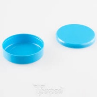 Коробочка круглая синяя(мотыльница) пластик(Виток)