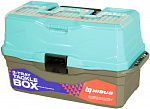 Ящик для снастей трехполочный Tackle Box NISUS бирюзовый - фото 1