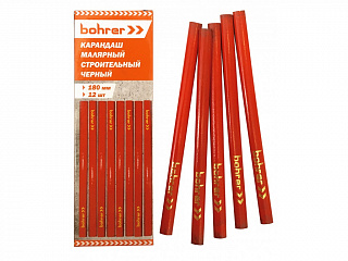 Карандаш строительный Bohrer 180 мм / 7&quot; (двухцветный синий/красный)
