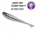 Мягкая приманка Crazy Fish Glider плавающая 5&quot;(120 мм.) 37-120-3d-6-F - фото 1