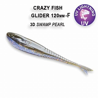 Мягкая приманка Crazy Fish Glider плавающая 5&quot;(120 мм.) 37-120-3d-6-F
