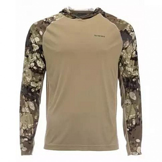 Термофутболка Simms Bugstopper Solarflex Hoody (Riparian Camo, M)