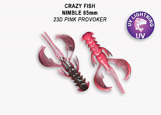 Мягкая приманка Crazy Fish Nimble 2.5&quot; 44-65-23d-6