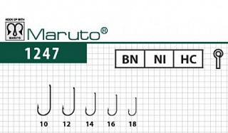 Крючки Maruto 1247 TDE BN №16 (10 шт) мушиный