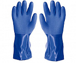 Перчатки FISHERMAN, синие, х/б подкл, 300мм, р.XL - фото 1
