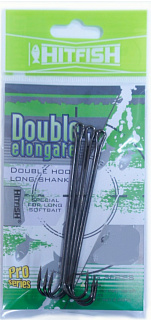 Крючок-двойник Hitfish Double Elongate + Hook With Long Shank #5/0 (3 шт/уп)