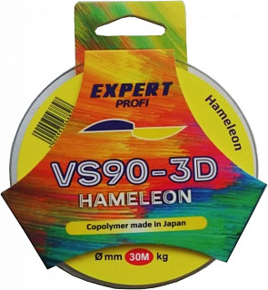 Леска VS90-3D Hameleon 0,14 мм. 30м 4,65 кг. хамелеон