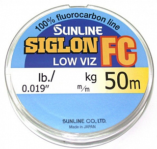 Леска флюорокарбон SUNLINE &quot;Siglon FC&quot; 50м Clear 0.810mm 33.5kg